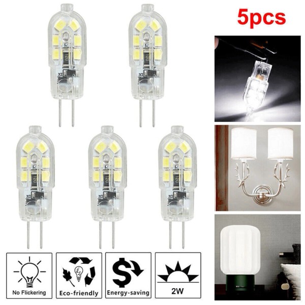 Unbranded 5pcs G4 COB LED 20W DC 12V Crystal Bulb