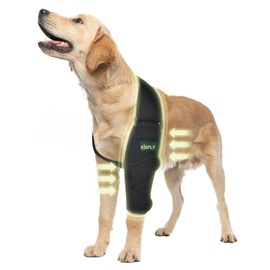 KISFLY Elbow Pads for Dogs Prevent Licking Wound Dog Elbow Protector for Canine Elbow and Shoulder Support Osteoarthritis Shoulder Dislocation Elbow Calluses Pressure Sores Left Leg L