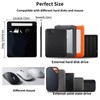 2-Pocket SSD Holder for Laptop,Adhesive Pouch,Portable Hard Drive Sleeve for