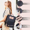 FuninCrea Women's Anti-Theft Travel Backpack with 2 Zip Pockets, Waterproof