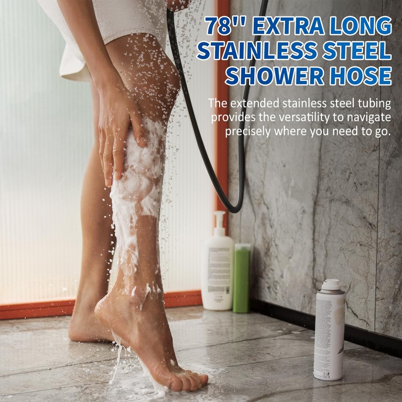 Luxsego Dual Rain Shower Head with Handheld Spray Combo, 8.8