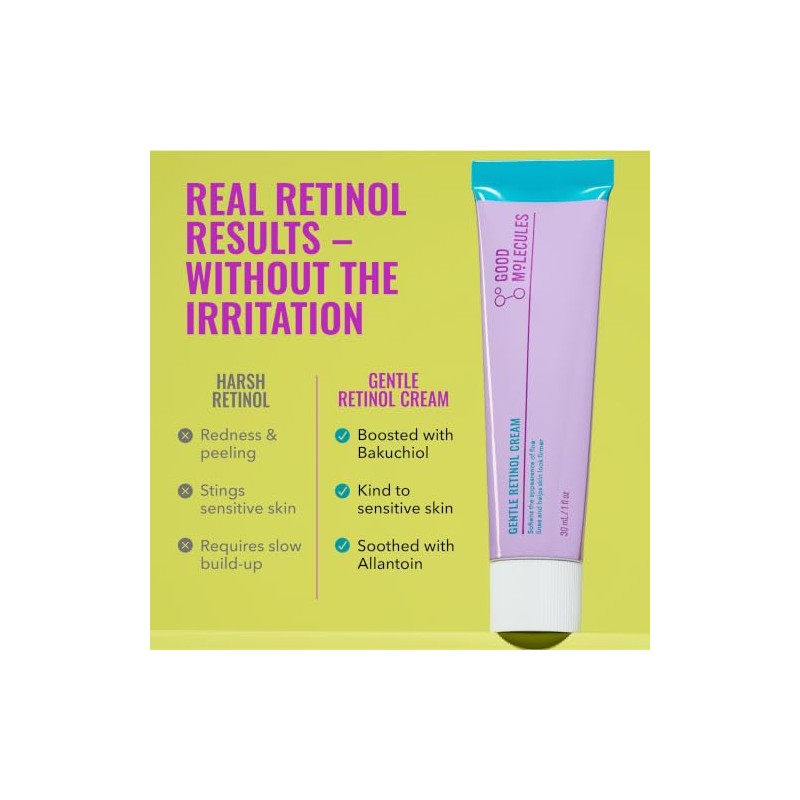 Good Molecules Gentle Retinol Cream 30ml/1oz - Night Cream With