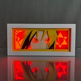 RuiYaZhuo Anime Lamp Edward Elric Figure for RGB Light Led Light 16-Color Changing Anime Atmosphere Light for Bedroom Decor Night Light, 7.71'*3.62'*2.08'