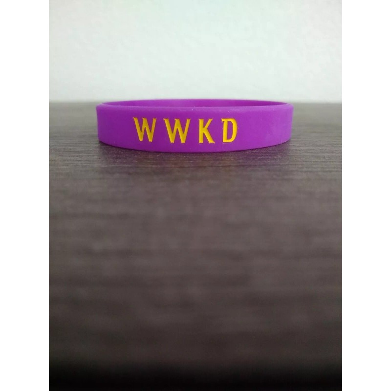 Unbranded What Would Kobe Do MAMBA MENTALITY Inspiring PURPLE wristband