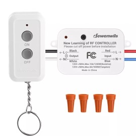 DEWENWILS Remote Control Switch and Compact Receiver Wireless Light Switch Kit