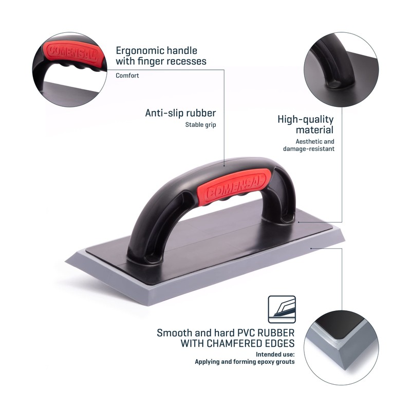 COMENSAL® Epoxi Grout Board - Rubber Smoothing Trowel - Grout
