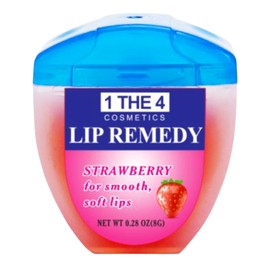 Lip Remedy Lip Balm 0.28oz Strawberry Scented Long-Lasting Hydration Repairs Dry Cracked Lips Overnight Moisturizing Formula (Strawberry)