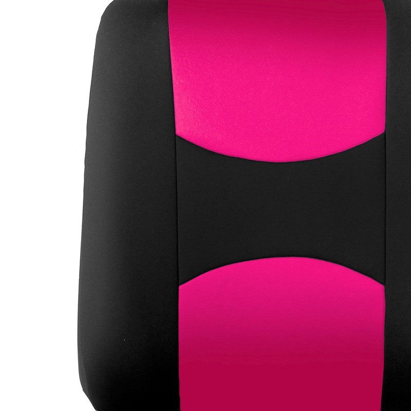 FH Group Flat Cloth Full Set Car Seat Covers Three