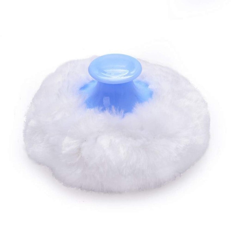 Blue Container Powder Cosmetic Puff Sponge Soft Face Case Body