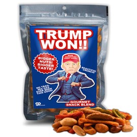 Trump Won - Gourmet Trail Mix Presidential Election 2024 - Trump Gifts Snack Basket Ideas for Republicans - Political Stocking Stuffer Presidential Gag Gifts - Liberal Tears