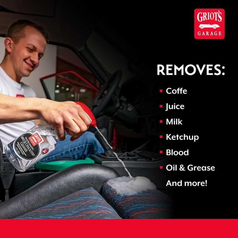 Griot's Garage Odor Neutralizing Carpet and Upholstery Cleaner for Car