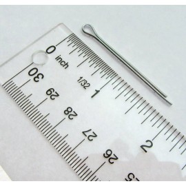 Unbranded Cotter Split Pin ~ 3/32 inch x 1 1/2 inch ~ Extra Long ~ Zinc Plated ~ 4 Pack
