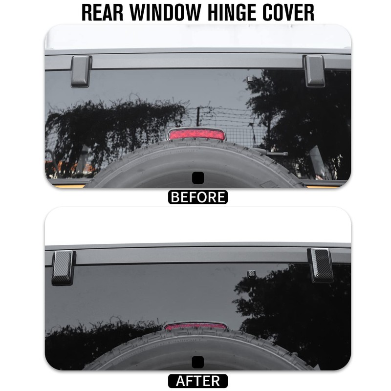 Jimen Compatible with Ford Bronco 2021-2023, 3PCS Tailgate Rear Window