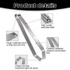 2 PCS Professional Fish Bone Tweezers,Stainless Steel Fish Bone Remover