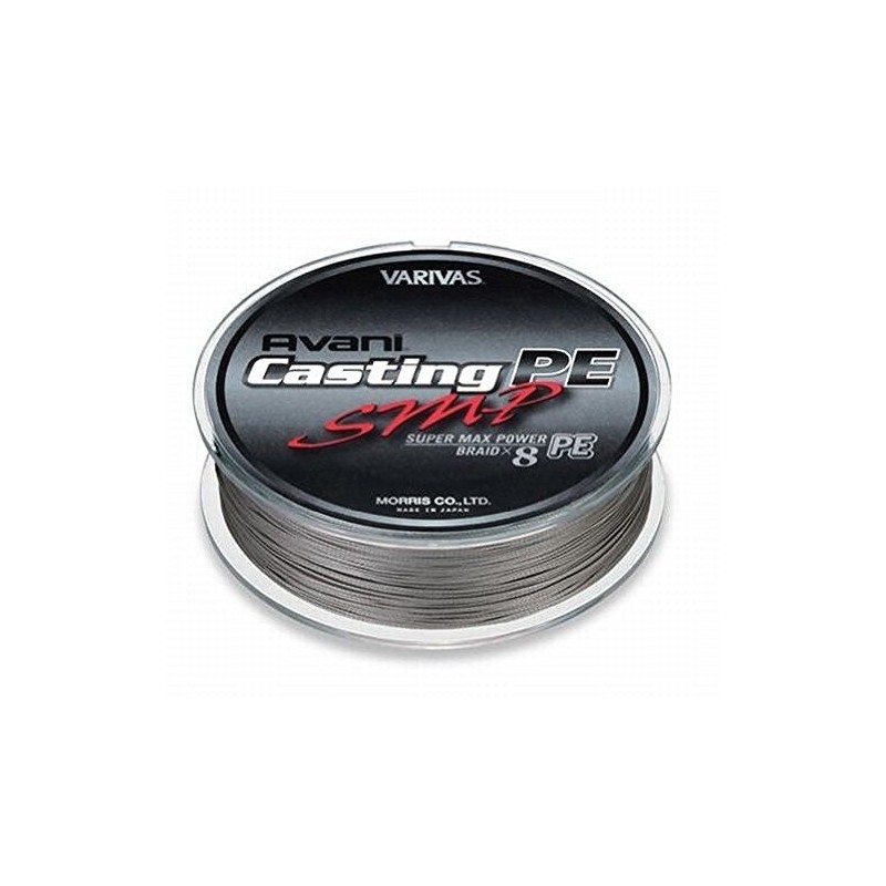 VARIVAS(バリバス) PEライン アバニ キャスティングPE スーパーマックスパワー 600m 3号 MAX50lb 8本 ステルスグレー