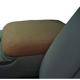 Car Console Covers Plus Designed for Nissan NV 2500 3500 Passenger & Cargo Van 2013-2023 Fleece Auto Armrest Center Console Cover Protector Handmade in USA Brown