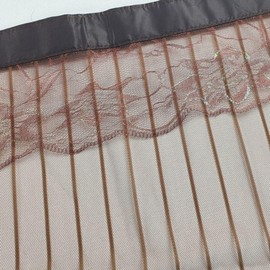 Striped Brown Entryway Screen Door Mosquito Net Screen Door