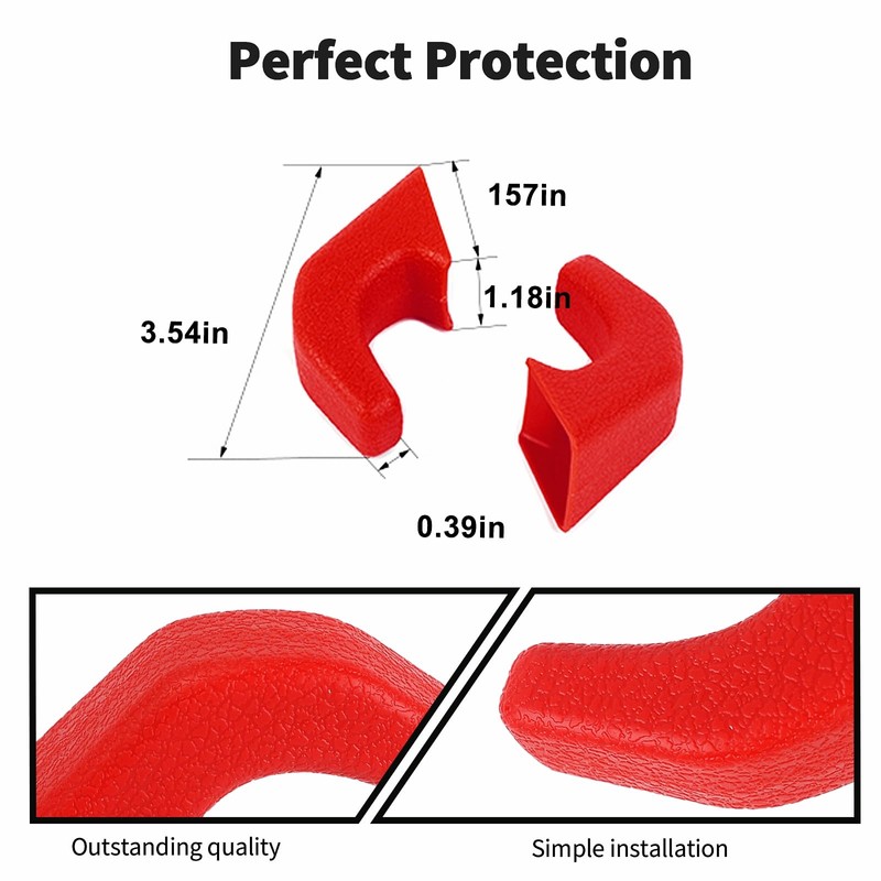JWWY Bumper Tow Hook Covers Tow Trailer Hitch Receiver Cover