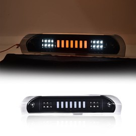 PIT66 LED 3rd Brake Light, Compatible with 2002-2008 Dodge Ram 1500/2003-2009 Dodge Ram 2500 3500 LED Third Brake Light Cargo Black Housing Smoky Lens