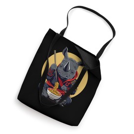 Rhino Ramen Samurai Warrior Japanese Noodles Artwork Tote Bag