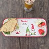 UPware Holiday Gnome Melamine Serving Tray, 15 x 6.5 Inch