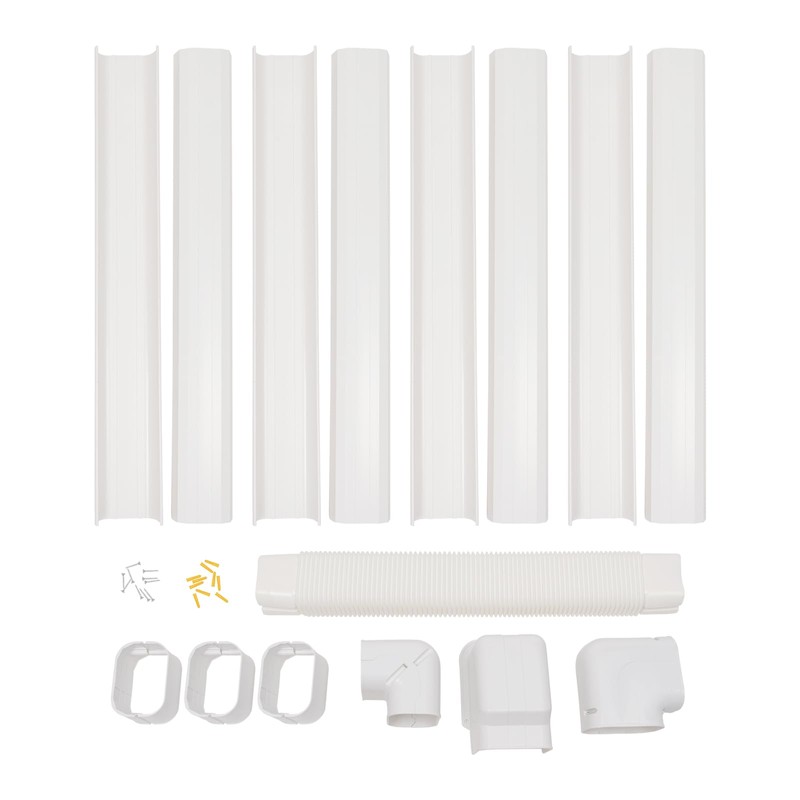 QUEMARQUE Mini Split Line Set Cover, 5" 17Ft Air Conditioner