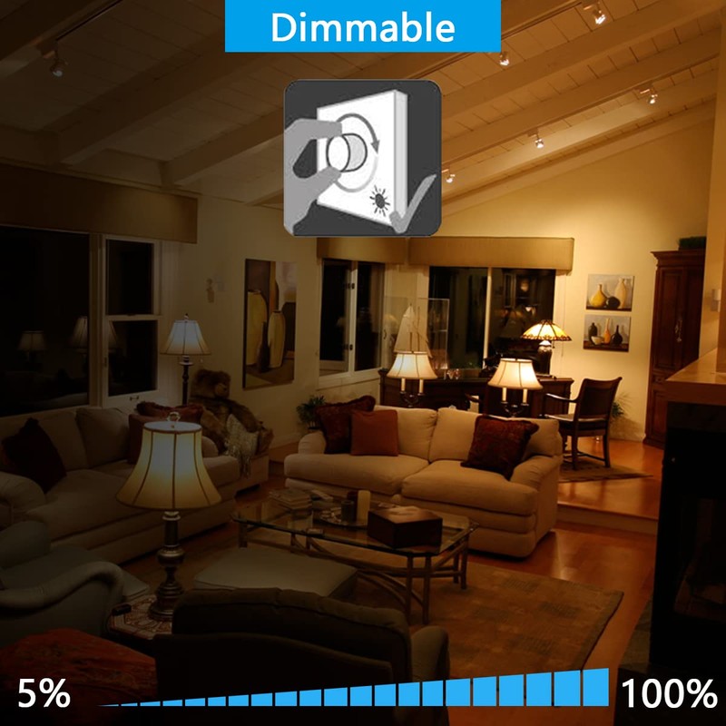 DAILY HIOO GU24 LED Light Bulb, Ultra Mini Squat GU24