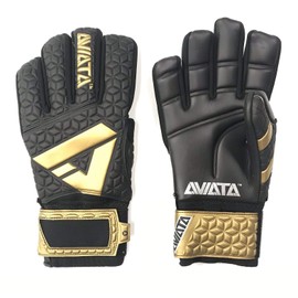 Aviata Sports Goalie Gloves Viper De Luxe V7 Goalkeeper Soccer Gloves for Saves and Protection, 5 Finger Removable, Customizable Exo-SKEL