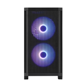 Rosewill FBM-X3 Black Micro ATX Mid Tower Case - Tempered Glass Side Panel, High Airflow, 3X PWM ARGB Fans, Pre-Installed 650W 80+ Gold PSU