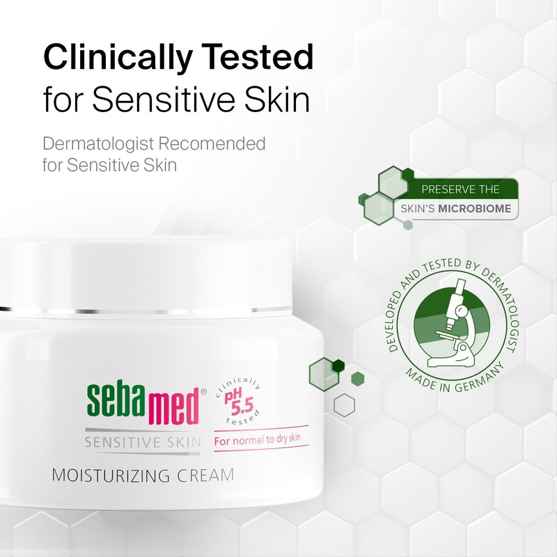 SEBAMED Moisturizing Face Cream for Sensitive Skin Antioxidant pH 5.5