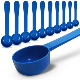 10pc Kit, RE-GEN 15ml Reusable Long Handle Plastic Measuring Spoon Scoops Dosing Spoons | Ideal for Liquids, Powders, Granules, Home, Kitchen, Catering, Healthcare, Fitness