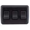 American Technology Components Triple SPST On-Off Switch with Bezel, 12-Volt,