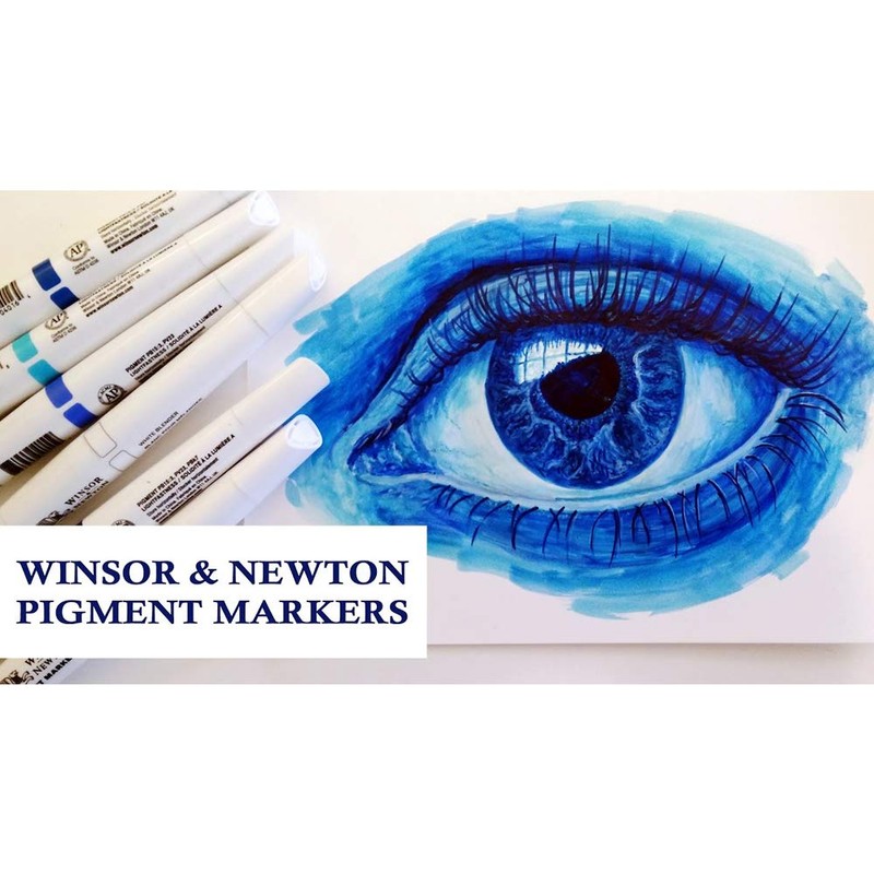 Winsor & Newton Pigment Marker - Blue (Pack of 6)