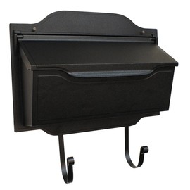Special Lite Products SHC-1002-BLK Contemporary Horizontal Mailbox, Black