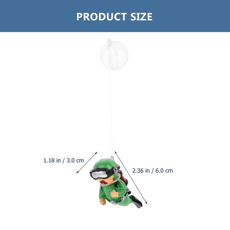 Sosoport Decorative Aquarium Set Fish Tank Diver Ornament Floating Diver