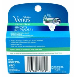 Gillette 3 Packs Of Gillette Venus Womens Extra Smooth Sensitive 4-Cartridges 3 X Packs o