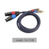 Dual XLR to RCA Cable Professional 24K Gold Plated Connector