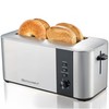 Elite Gourmet ECT3401 Long Slot 4 Slice Toaster, 1.5” Slot