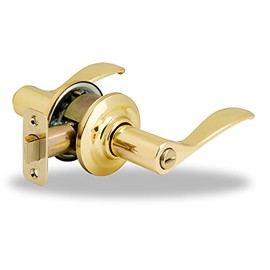 Yale YH Collection Norwood Lever in Polished Brass - Privacy