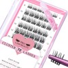 Cluster Eyelashes, Pack of 72 Individual Eyelashes, Eyelash Clusters, DIY