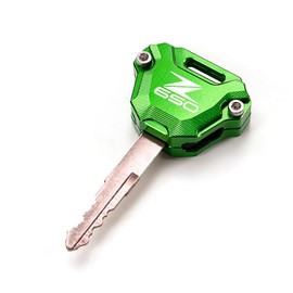 MOWOK For Kawasaki Z650 Z 650 Z650RS 2017-2023 2024 CNC Motorcycle Key Case Cover Key Shell Key Ring Key Chain Key Tag, Black, normal