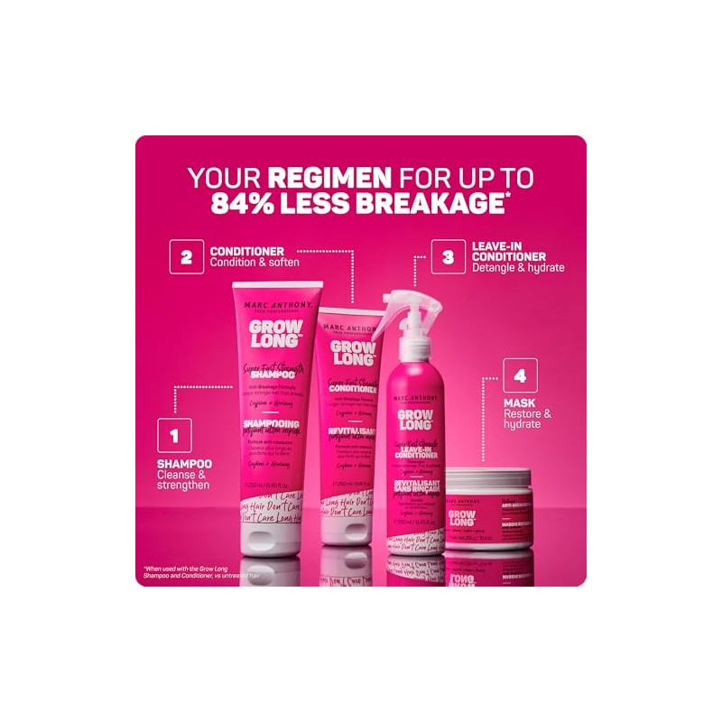 Grow Long, Super Fast Strength, Leave-in Conditioner, Caffeine + Ginseng,