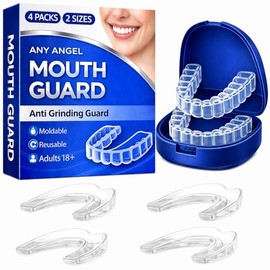 Anti Grinding Mouth Guard, Mouth Guard for Grinding Teeth at Night, Night Guard for Sleep for Adults, Reusable EVA Material with Case