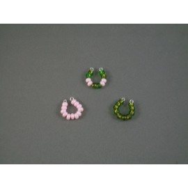 HANDMADE Littlest Pet Shop Necklaces - Set of 3 - Watermelon - Pink/Green - NEW
