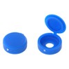 The Hillman Group 59051 Hinge Screw Cover, 1/4-Inch, Blue, 8-Pack