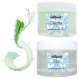 Aloe Vera Gel y Crema Orgánico Facial Sábila 100% Natural Hidratante Hombre y Mujer Nutre y Repara la Piel