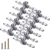 ESreake Drawer Dresser Knobs Pull Handles, 12 Pack Diamond Clear