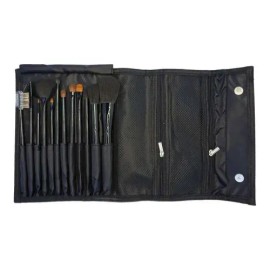 Set Brochas Nefertary Professional Tools 12 Piezas Cerdas Naturales