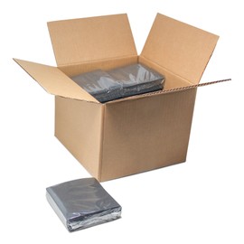 Paterson Paper Black Paper Beverage/Cocktail Napkins Bulk (2 Ply, Embossed Edge, 10" x 10" - 1000/Case)