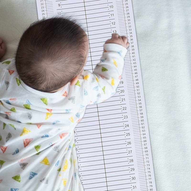 POPETPOP Baby Measuring Mat Baby Infantometer Height Ruler Measuring Mat